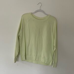 Athleta Sundown Sweatshirt in Pale Lime
